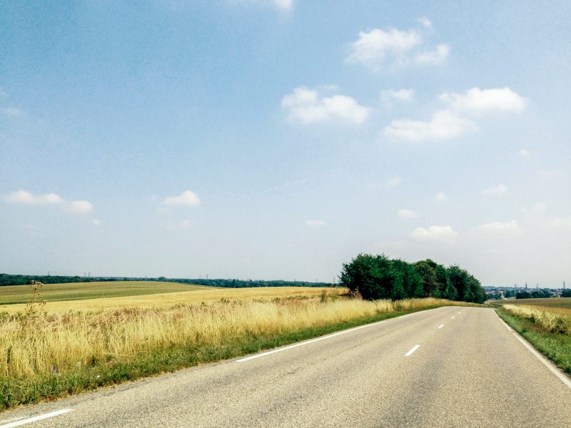 Campagna francese nei pressi del confine con la Germania