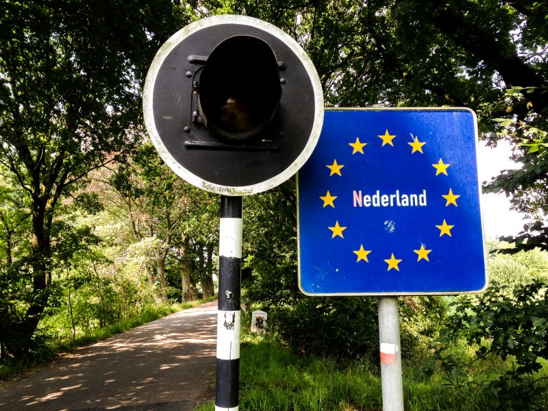 Confine tra Olanda e Germania nei pressi di Wymeersterbrug