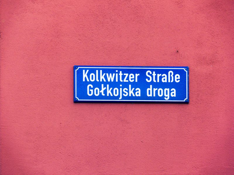 Goerlitz, segnaletica in tedesco e polacco