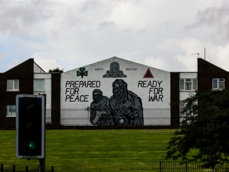 Belfast, murales unionista del Young Citizen Volunteers